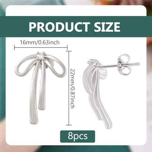 BENECREAT Tiges Boucles d'Oreilles Laiton Plaqué Or 18 Carats DIY