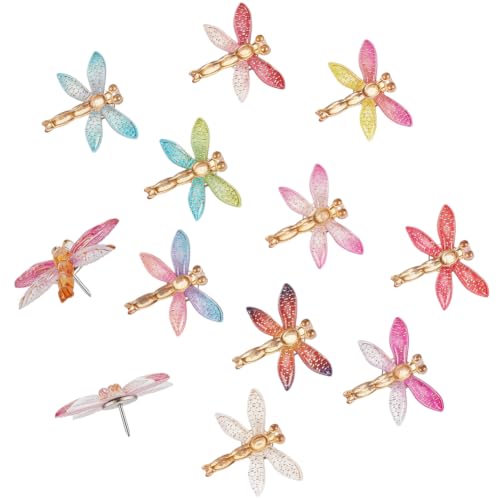 BENECREAT punaises libellule résine 27mm x40 couleurs