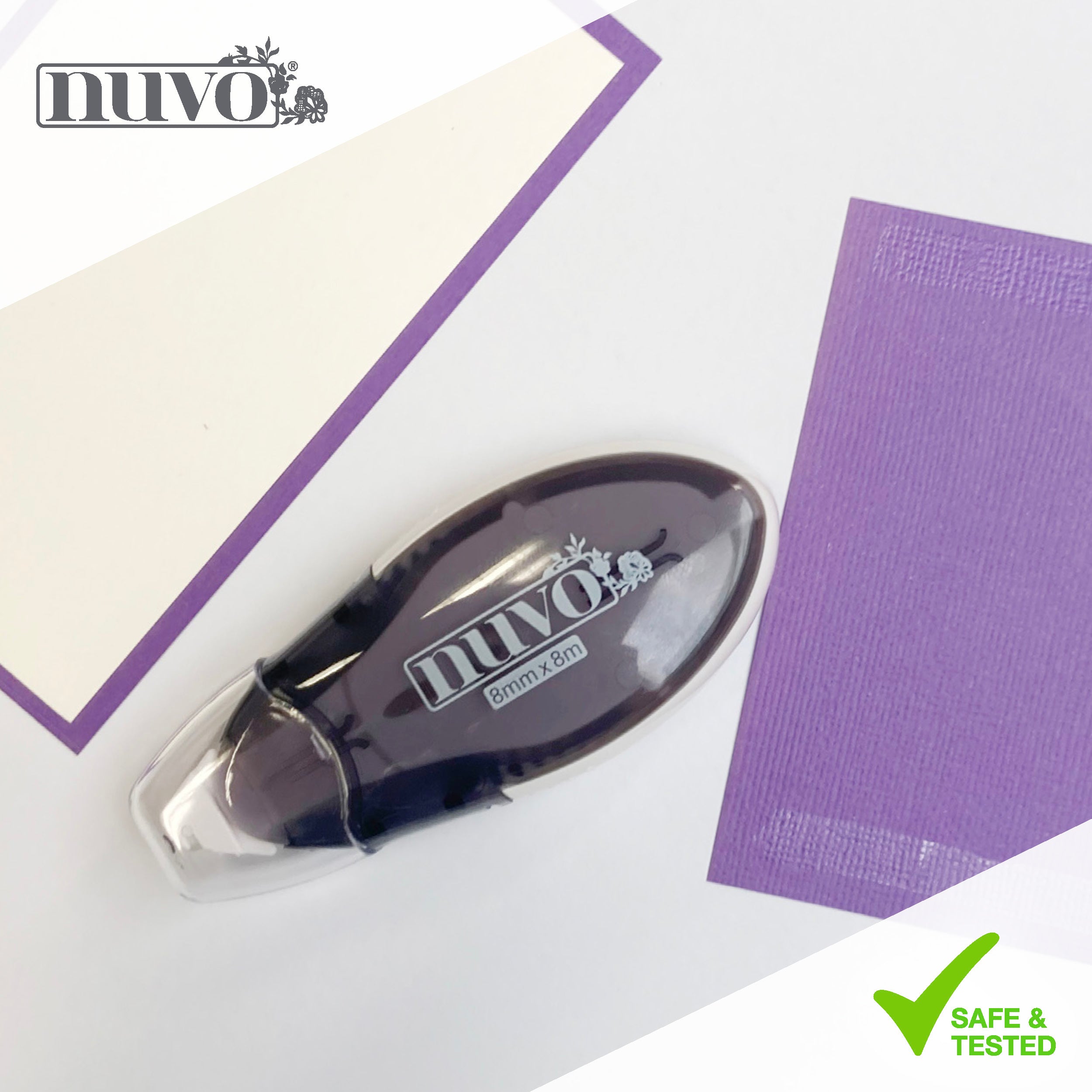 Nuvo Tape Runner Maxi Dérouleur Colle 8 mm x 8 m Papier