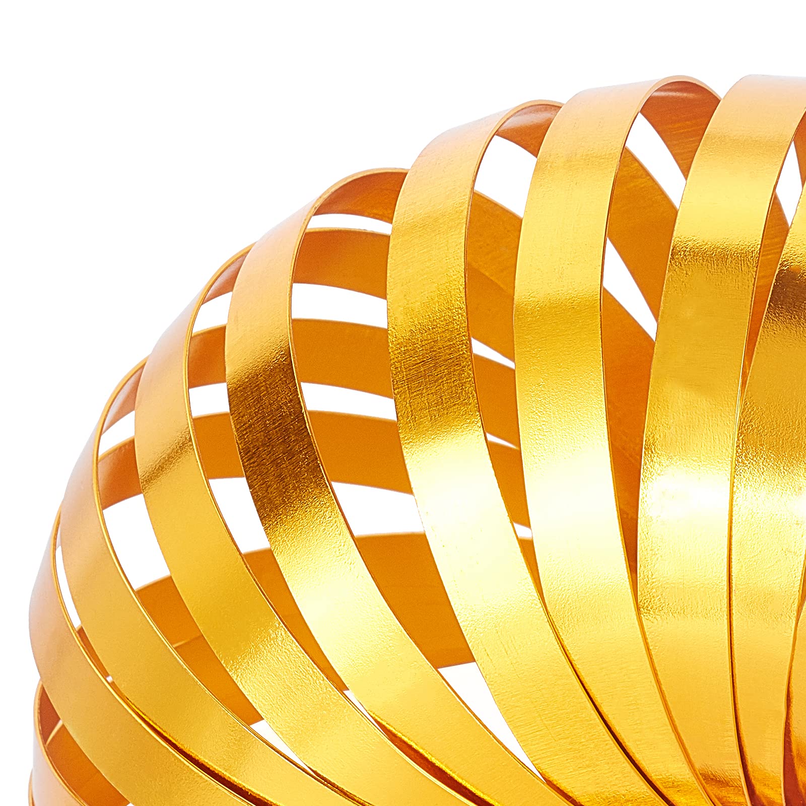 BENECREAT Fil Aluminium Plat Doré 10 mm 2x5 m Bijoux