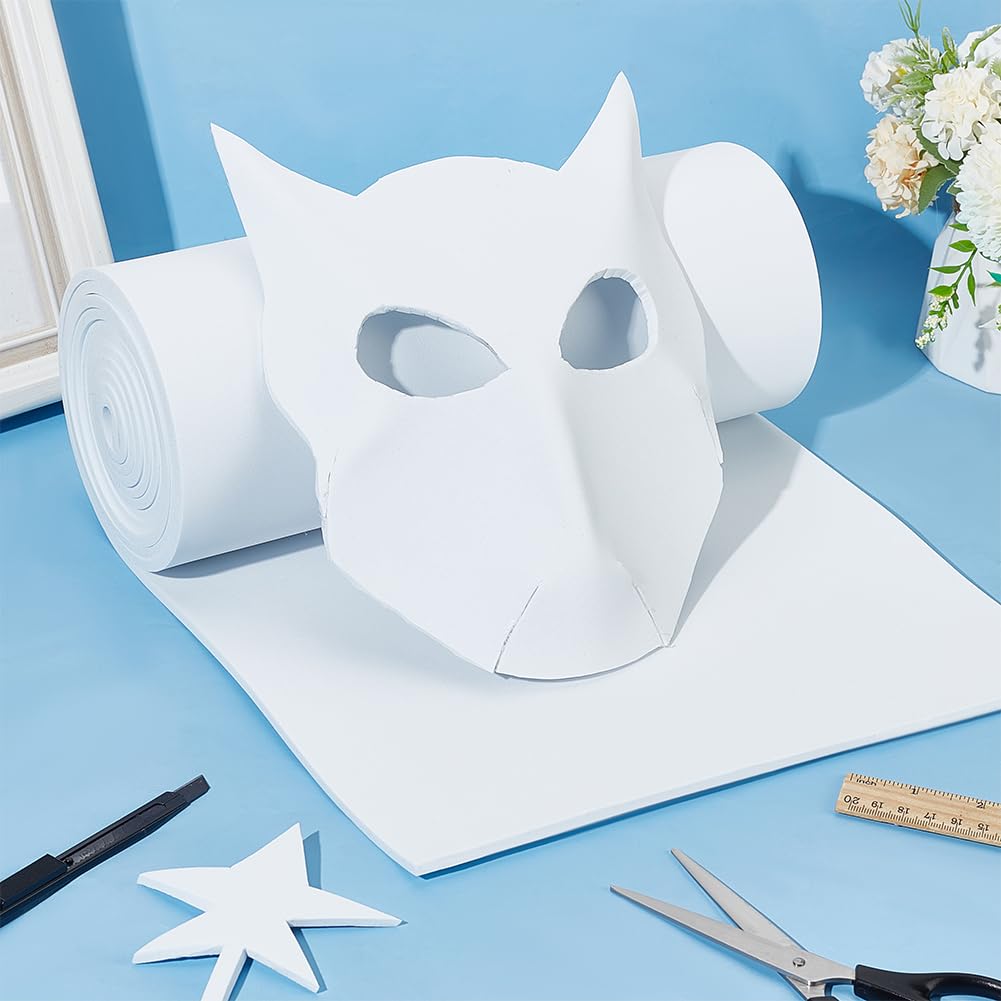 BENECREAT mousse EVA blanche 3m x 30cm 5mm cosplay