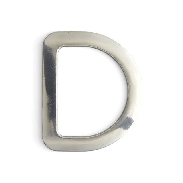 Tandy Leather anneau D gréement plat inox 64 mm