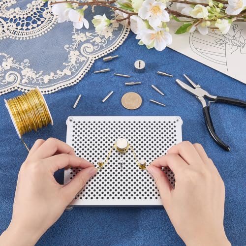 BENECREAT Gabarit Cintrage Fil Alu Kit Bijoux 32 Chevilles