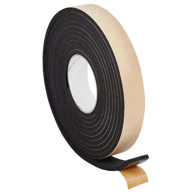 BENECREAT Bande Mousse Adhésive Noire 5m x 30mm x 6mm