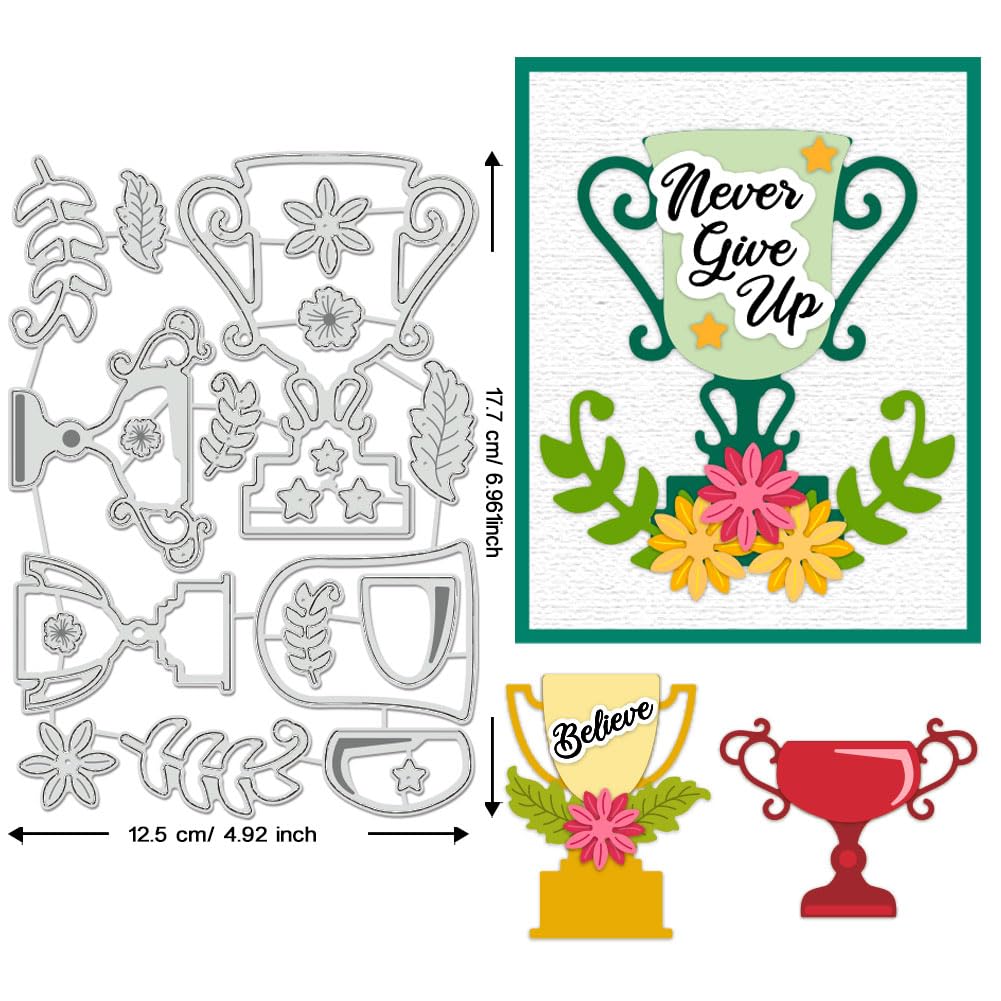 BENECREAT Trophée Fleur Matrice de Découpe 177x125 mm