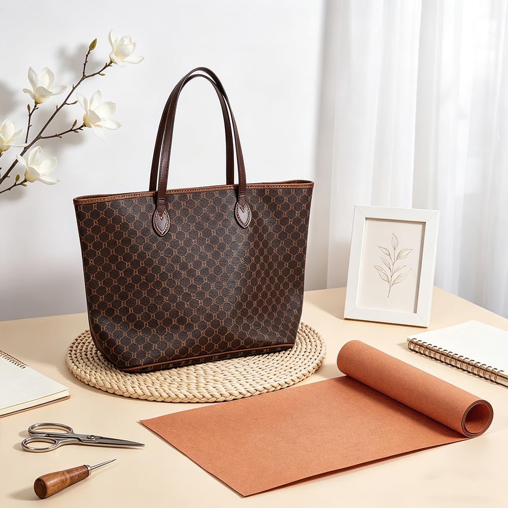 BENECREAT Rouleau raidisseur cuir 150x35cm 0,6mm sable