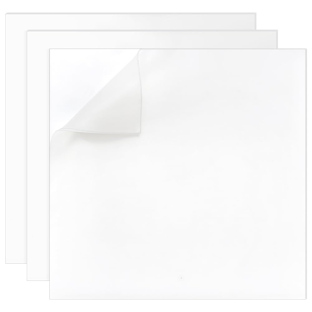 BENECREAT Feuille silicone adhésive noire 3mm 3 pcs