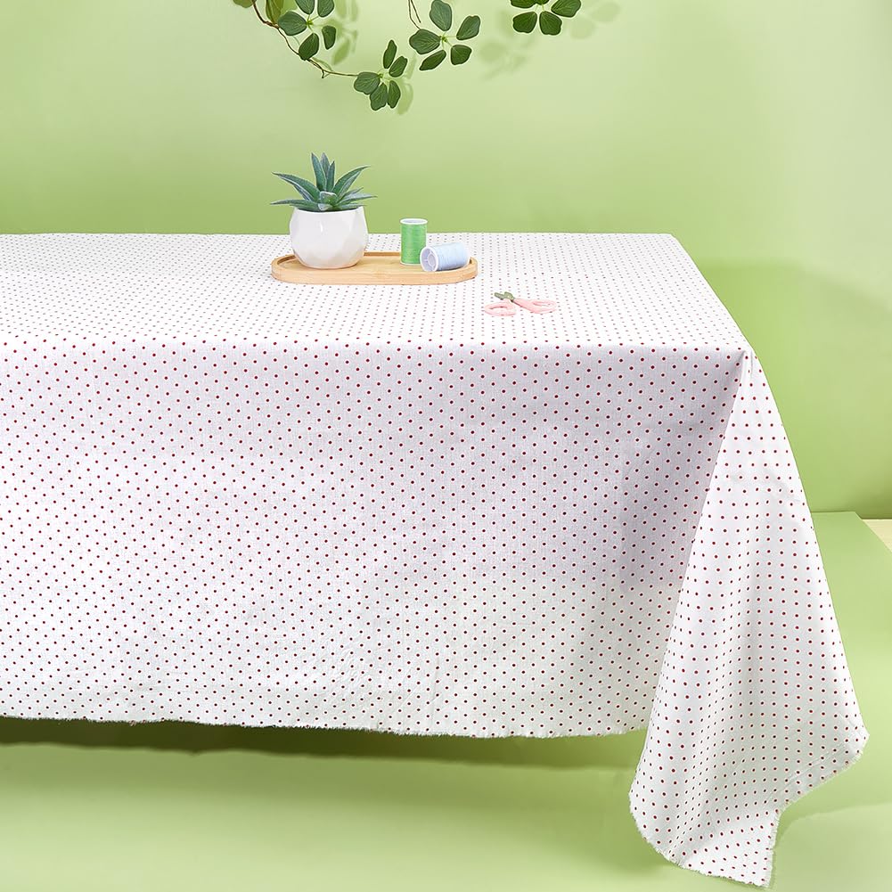 BENECREAT Tissu Coton Pois Blanc 1x1.45m Couture Robe