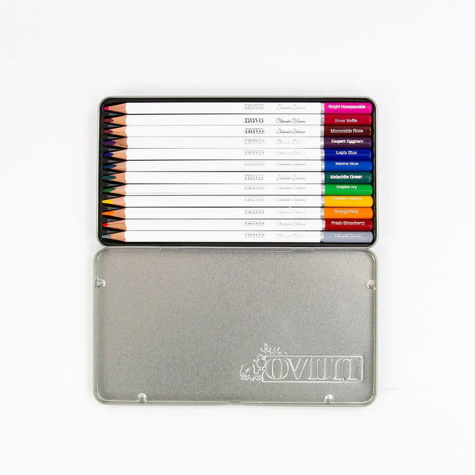 Nuvo Classic Crayons Couleur Cire Lot 12 Triangle