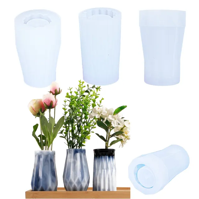 Cayway Style 3 Moule Vase Silicone Résine Lot 3