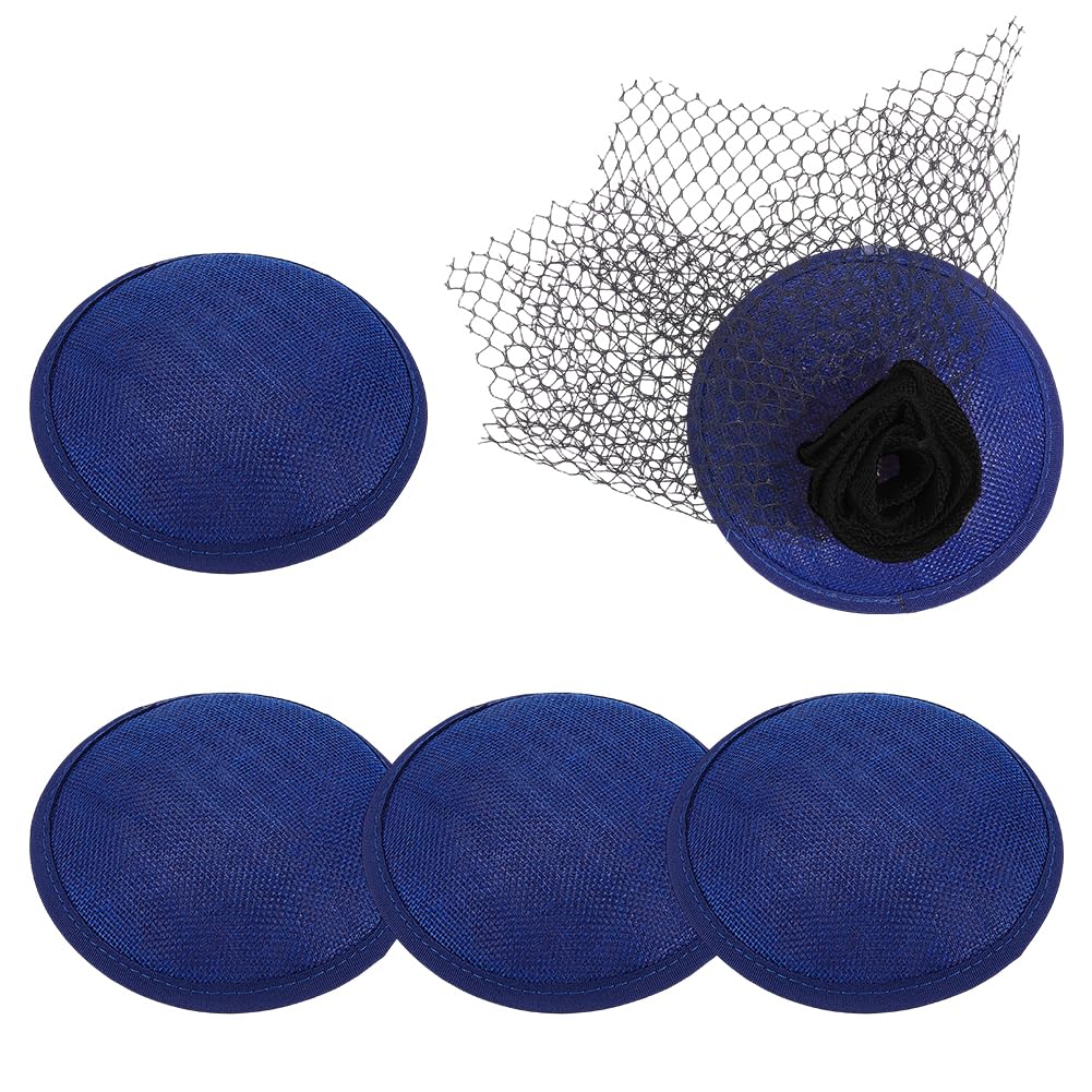 BENECREAT bases fascinator rondes brique de feu 12,8 cm lot 4