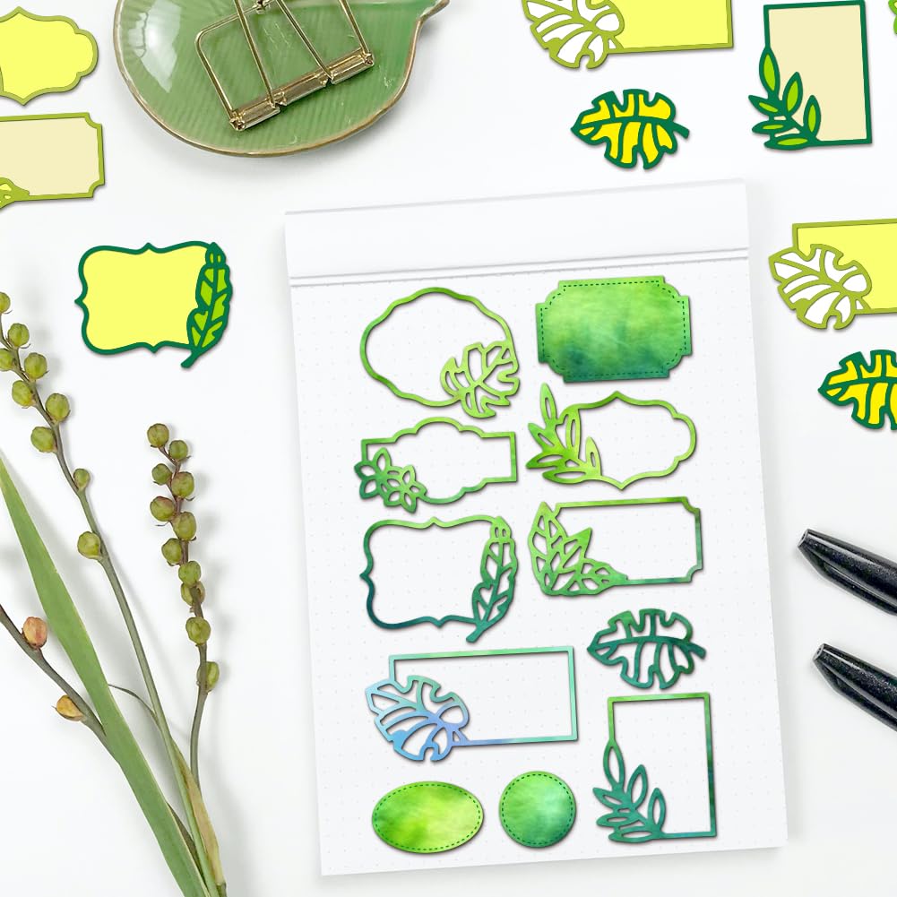 BENECREAT Dies Cadre Feuilles Palmier Tropical Scrapbooking