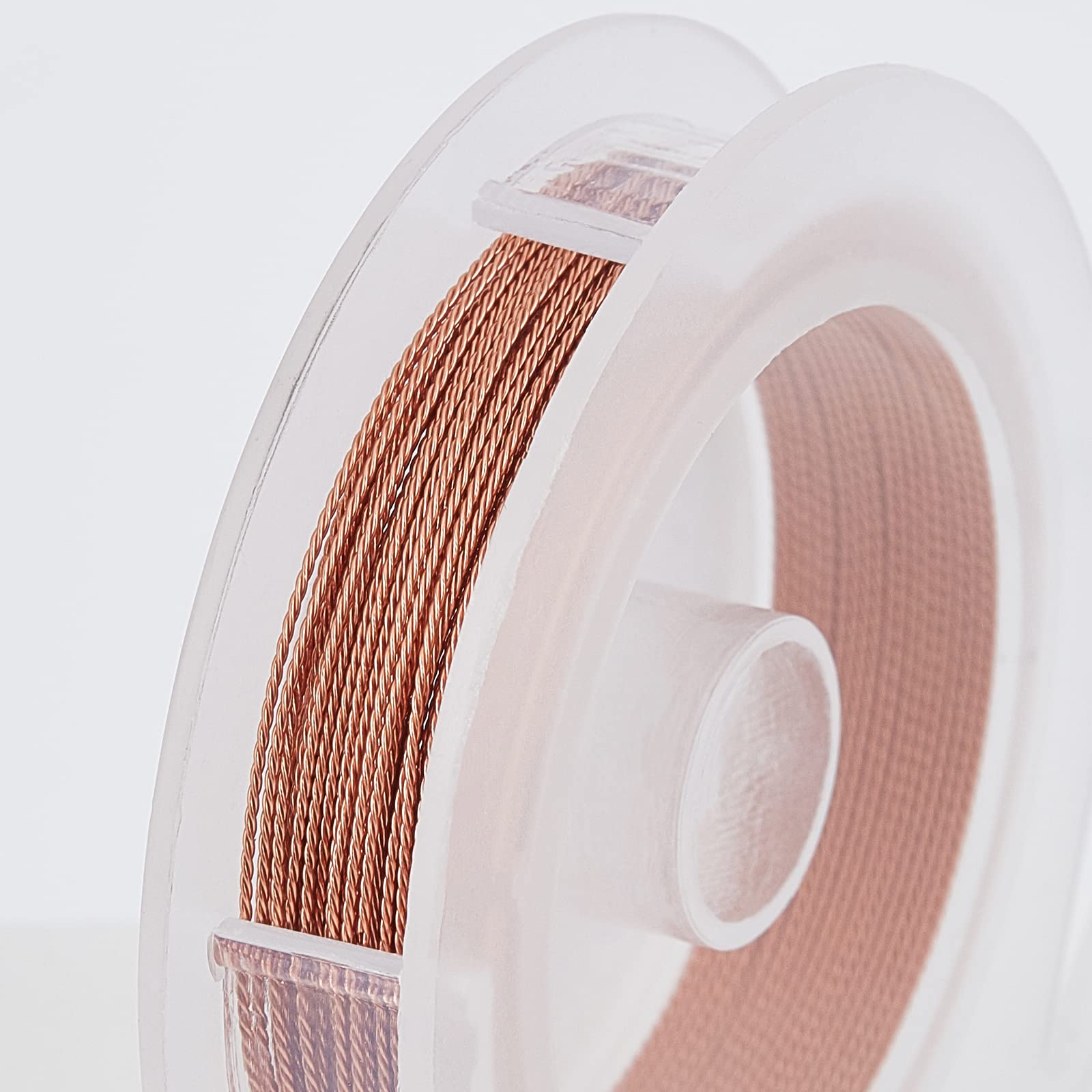 BENECREAT Fil Cuivre Torsadé Rouge 0.6 mm 10 m Bijoux