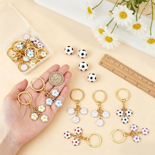 BENECREAT porte-clés football émail lot de 14