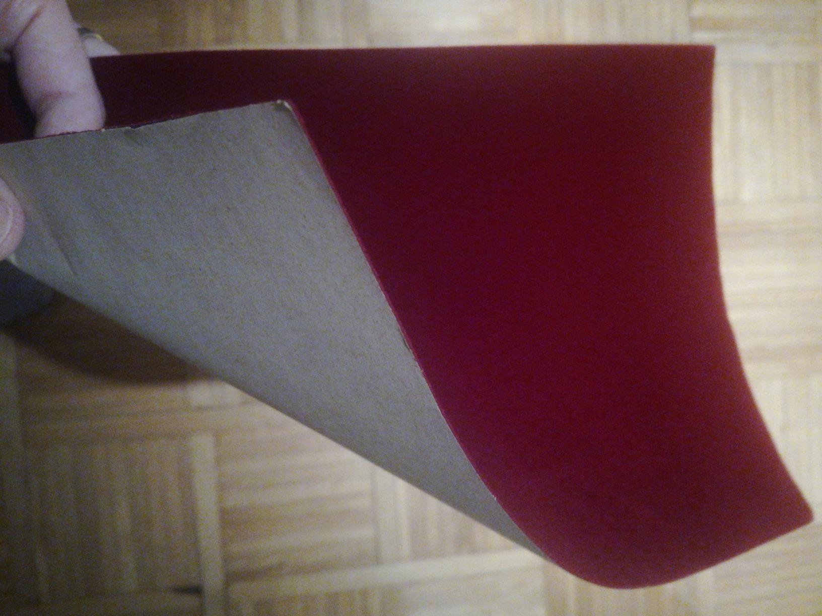 BENECREAT Feuilles Velours Adhésif Rouge Foncé A4 x20