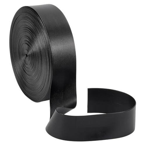 BENECREAT biais simili cuir noir 38mm 19,66m couture