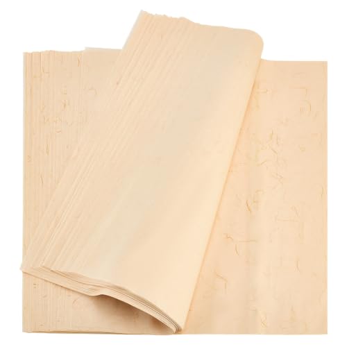 BENECREAT Papier sachet thé mocassin doré 42x42cm 110 feuilles