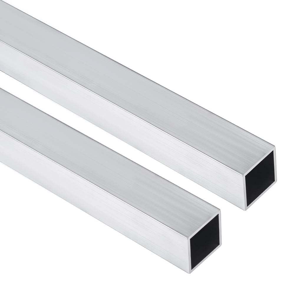 BENECREAT Tube Carré Alu 6061 30x3,8cm 2 pcs