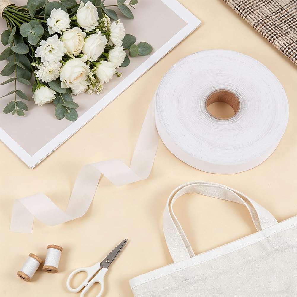 BENECREAT Ruban Biais Blanc 300m x 31mm Polyester Oxford