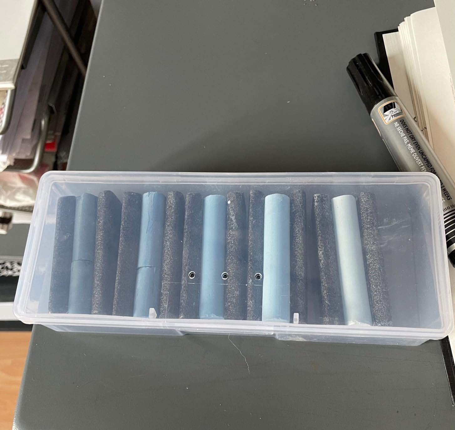 BENECREAT lot 5 boîtes rangement plastique transparentes 19 cm