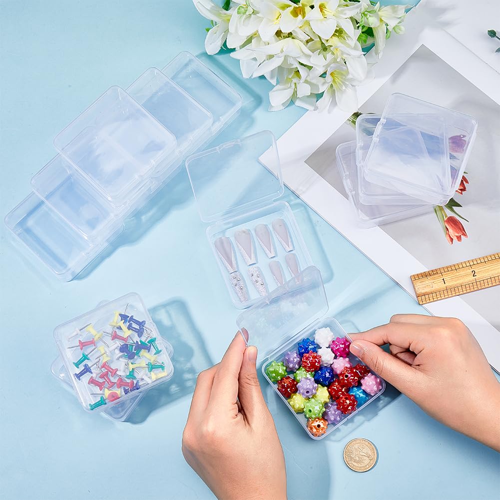 BENECREAT Boîtes plastique 7,7cm transparentes 120 pcs