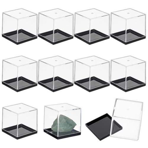 BENECREAT Boîte exposition cube transparent 55 mm x12