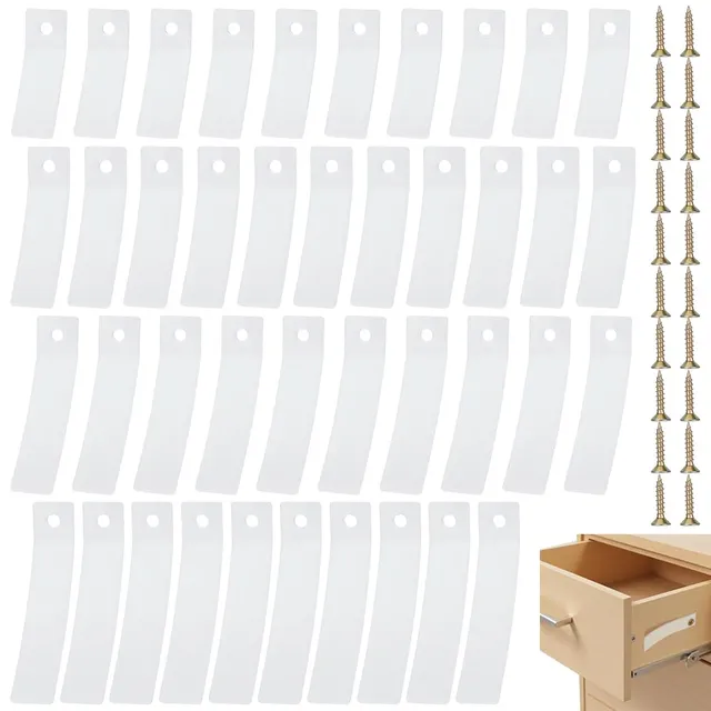 BENECREAT Kit Butées Tiroir Plastique Transparent 64 Pièces 4 Tailles