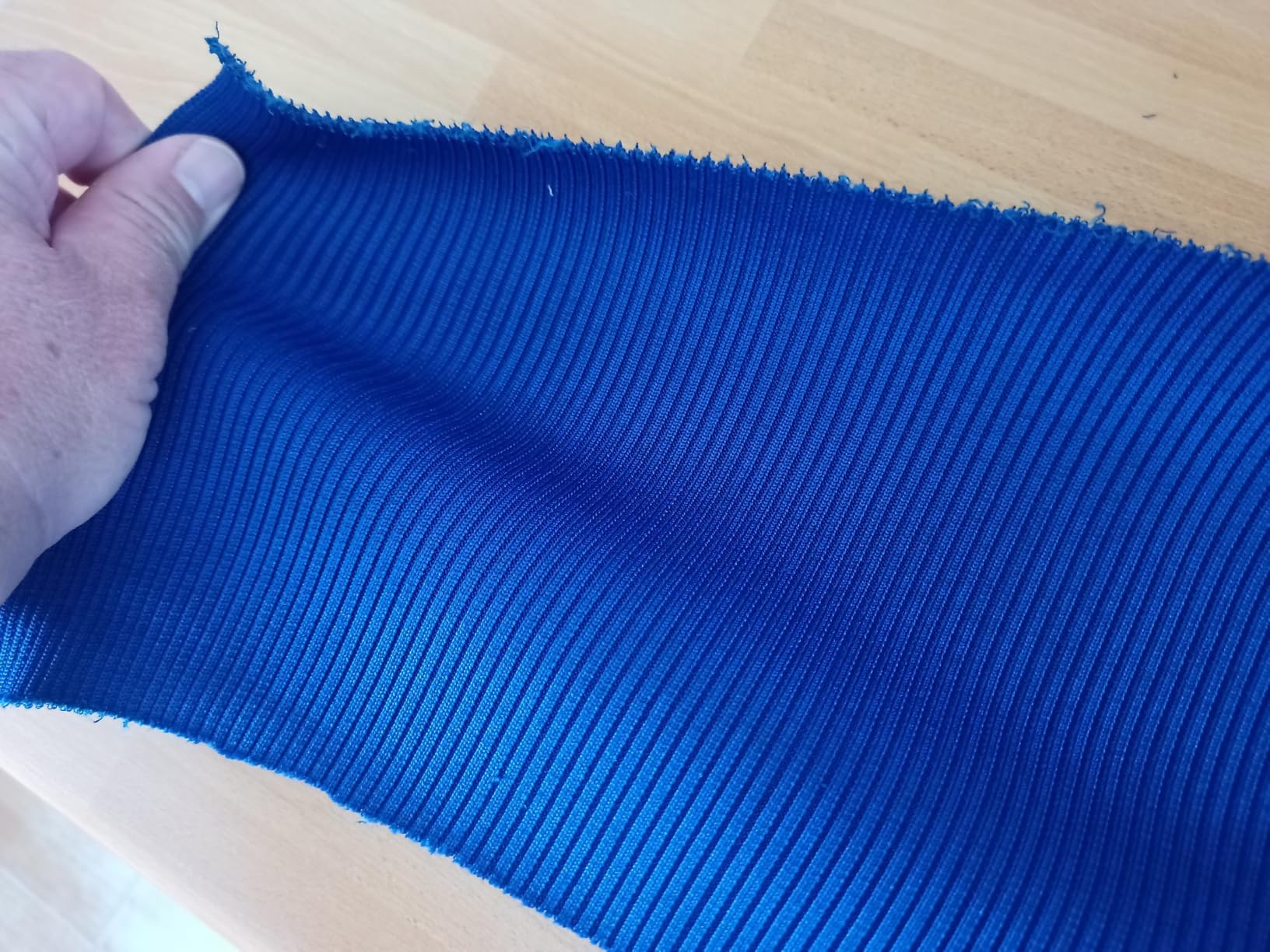 BENECREAT Tissu Côtes Élastique Bleu Foncé 2,74m Lot 3