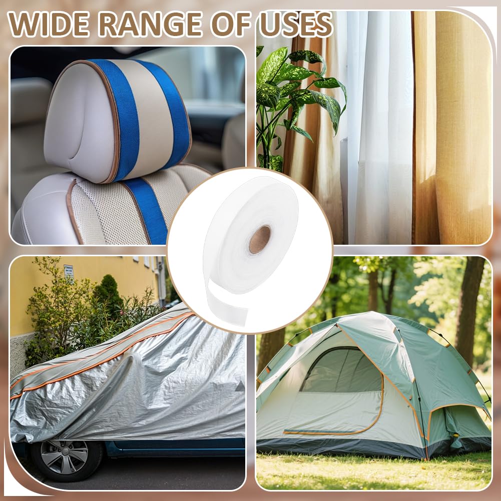 BENECREAT Ruban Biais Blanc 300m x 31mm Polyester Oxford