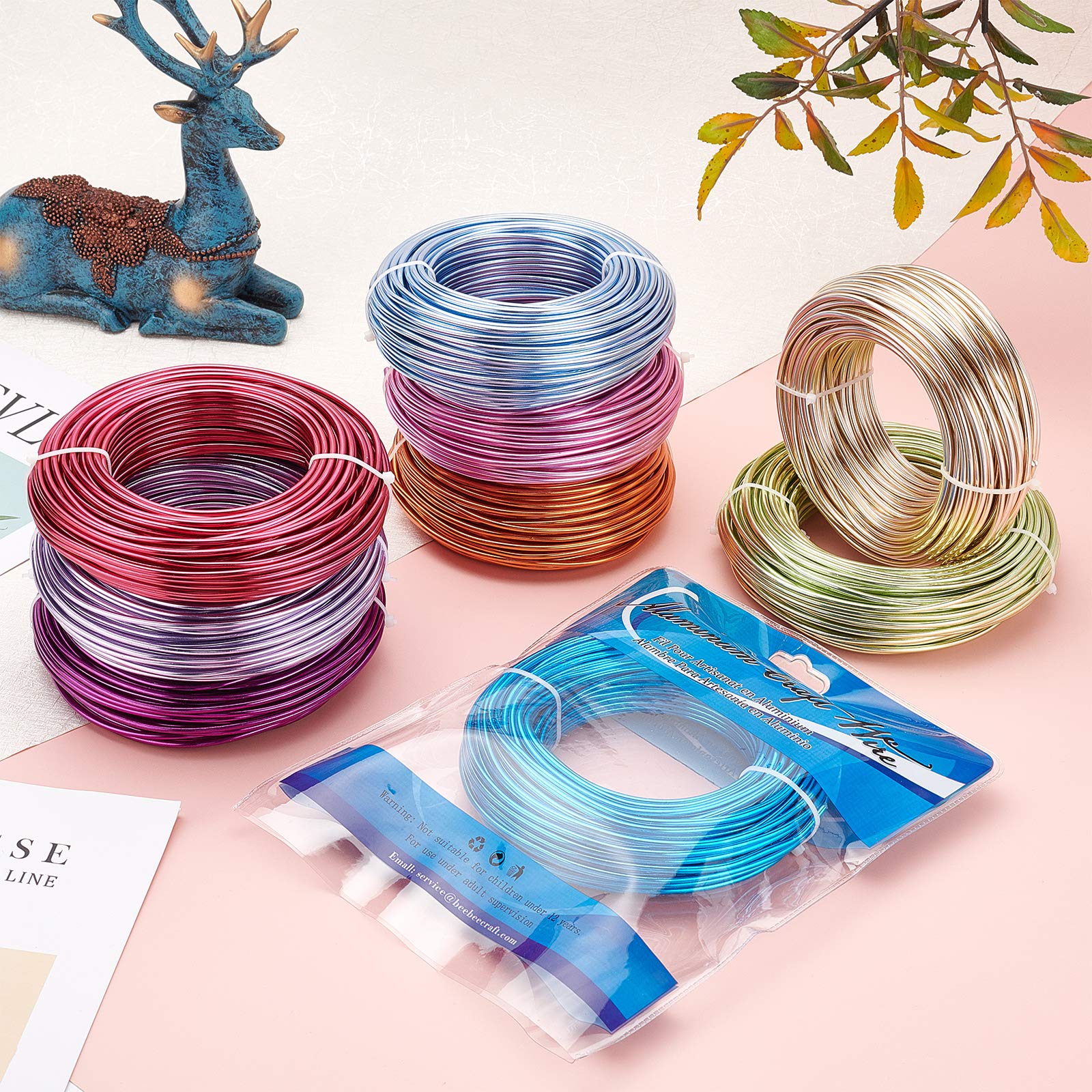 BENECREAT Fil Aluminium Sculpture 3mm 25m Couleur