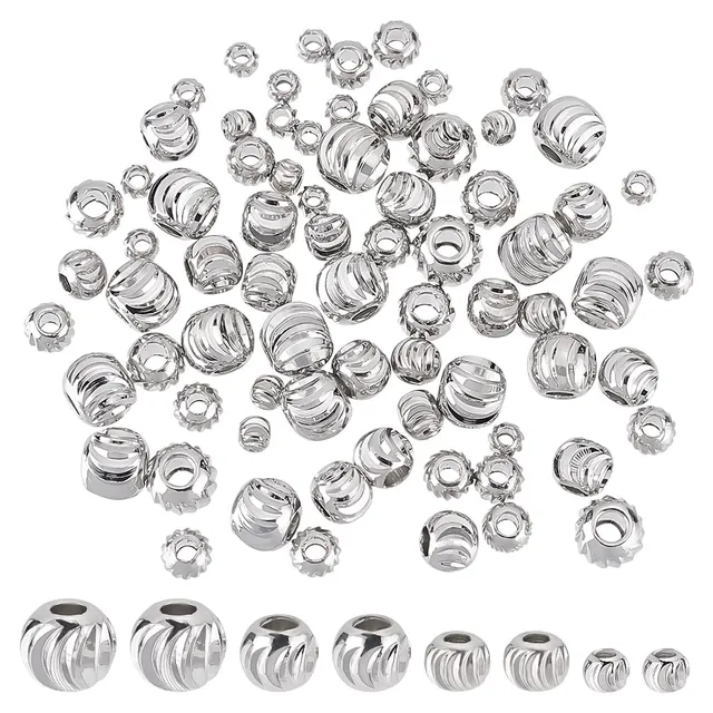 BENECREAT Perles Intercalaires Laiton 80 pcs 3-6mm