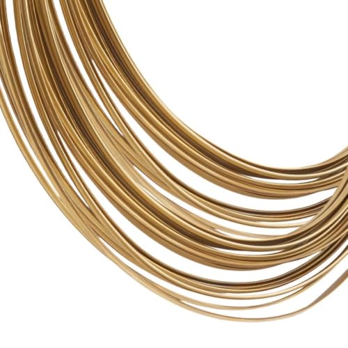 BENECREAT fil laiton demi-rond bijoux 1,5mm 6m