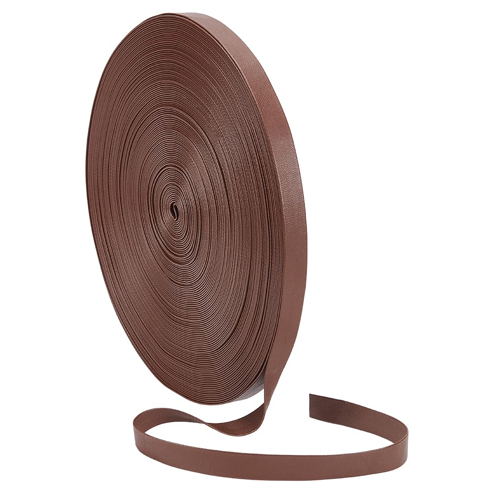 BENECREAT biais simili cuir noir 15mm 40m couture