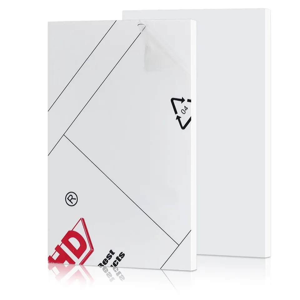 BENECREAT Plaque ABS blanche 30x20cm 6mm lot de 2