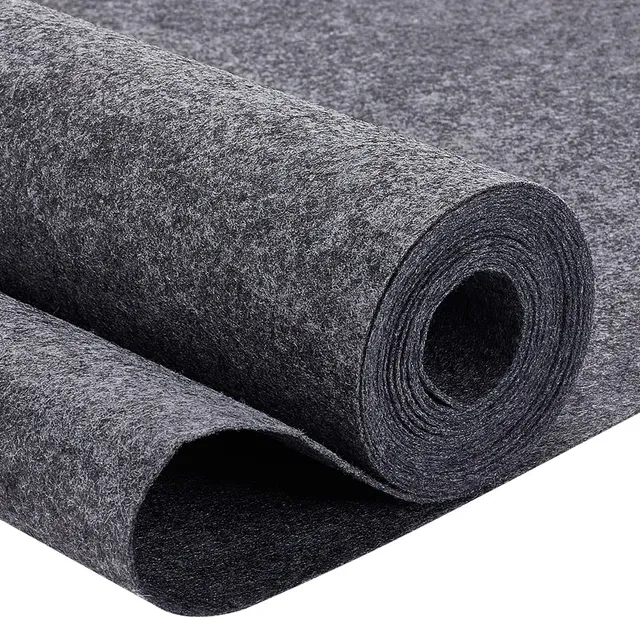 BENECREAT Feutre Polyester Gris Foncé 3m x 40cm