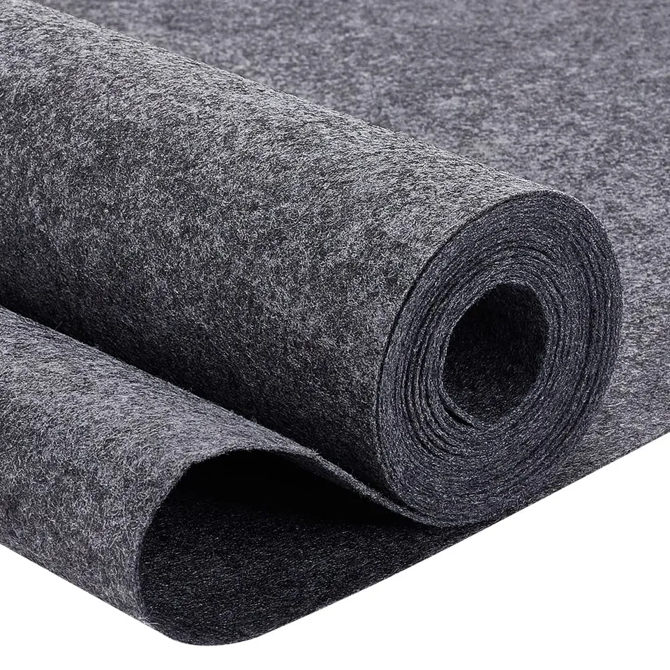 BENECREAT Feutre Polyester Gris Foncé 3m x 40cm