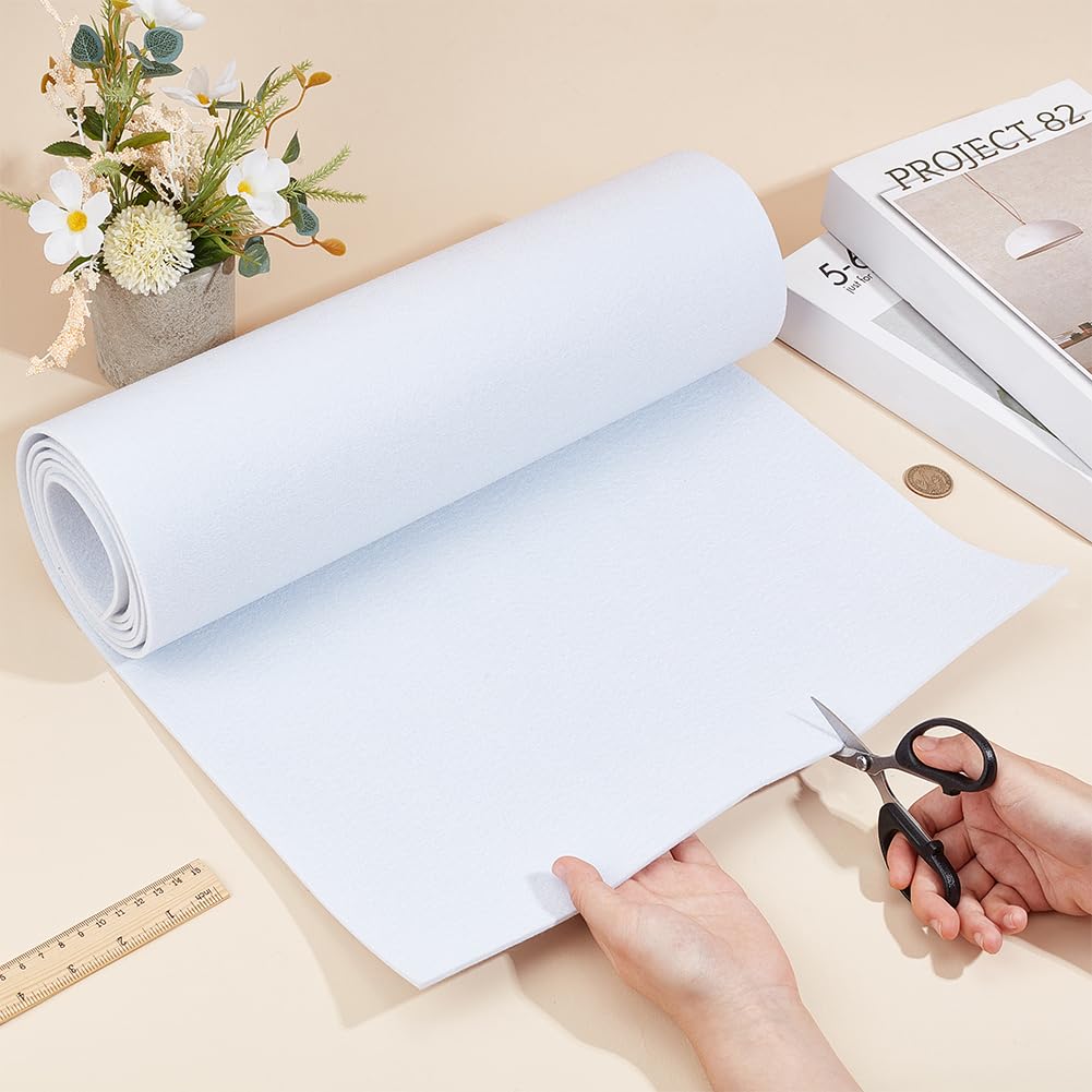 BENECREAT Rouleau Feutrine Blanc 2m x 40cm 3mm