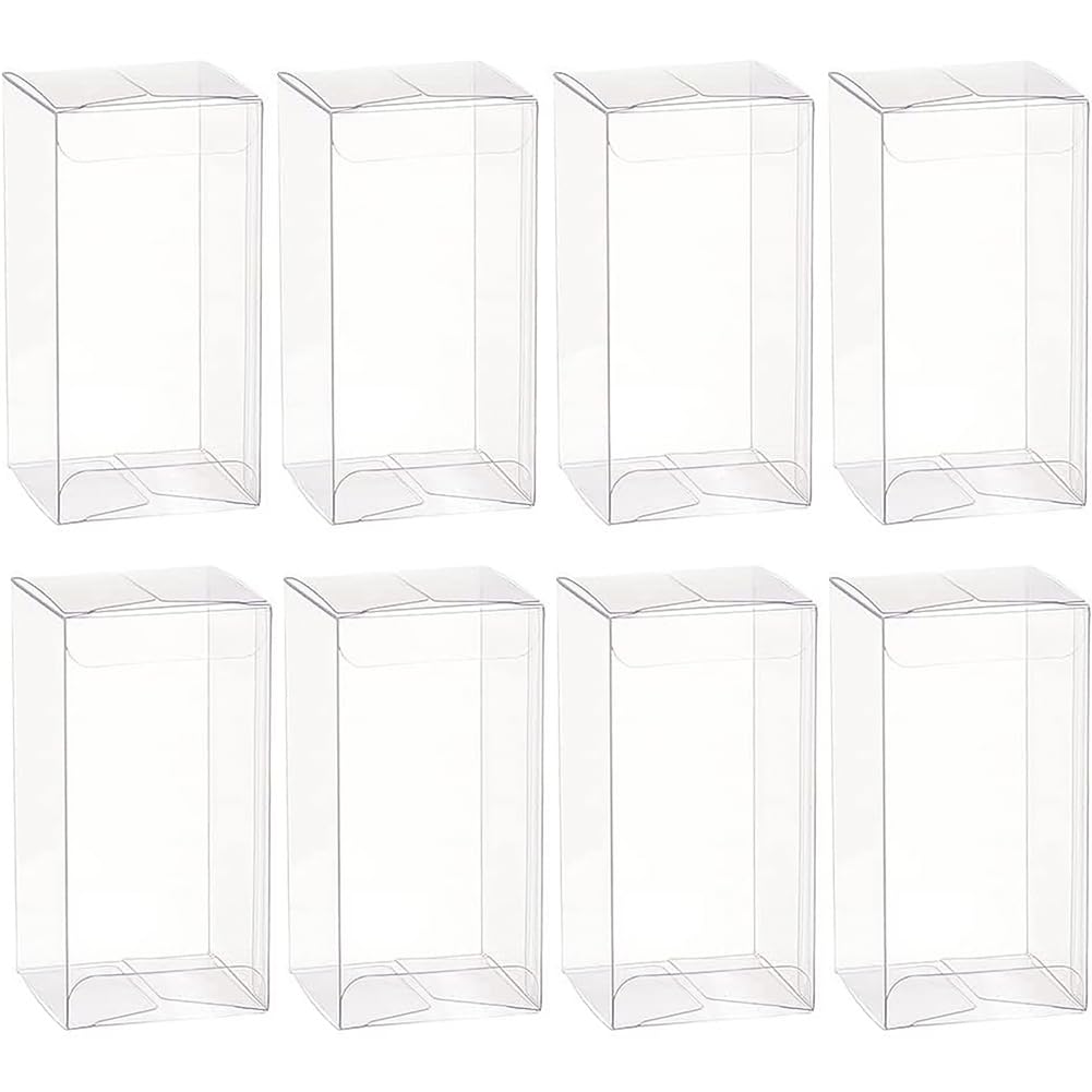 BENECREAT Boîte PVC Transparente 7x7x16cm Lot de 20 Mariage