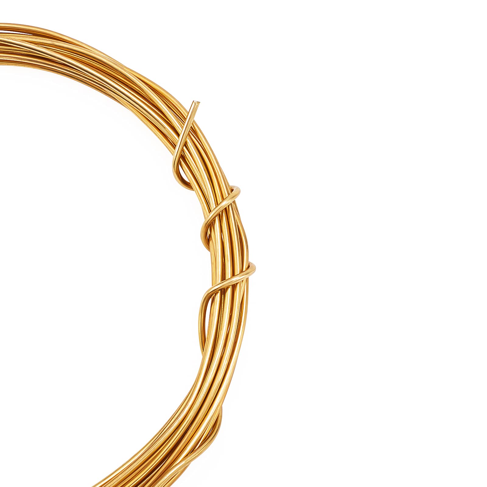 BENECREAT fil cuivre doré 1,6 mm 5 m bijoux
