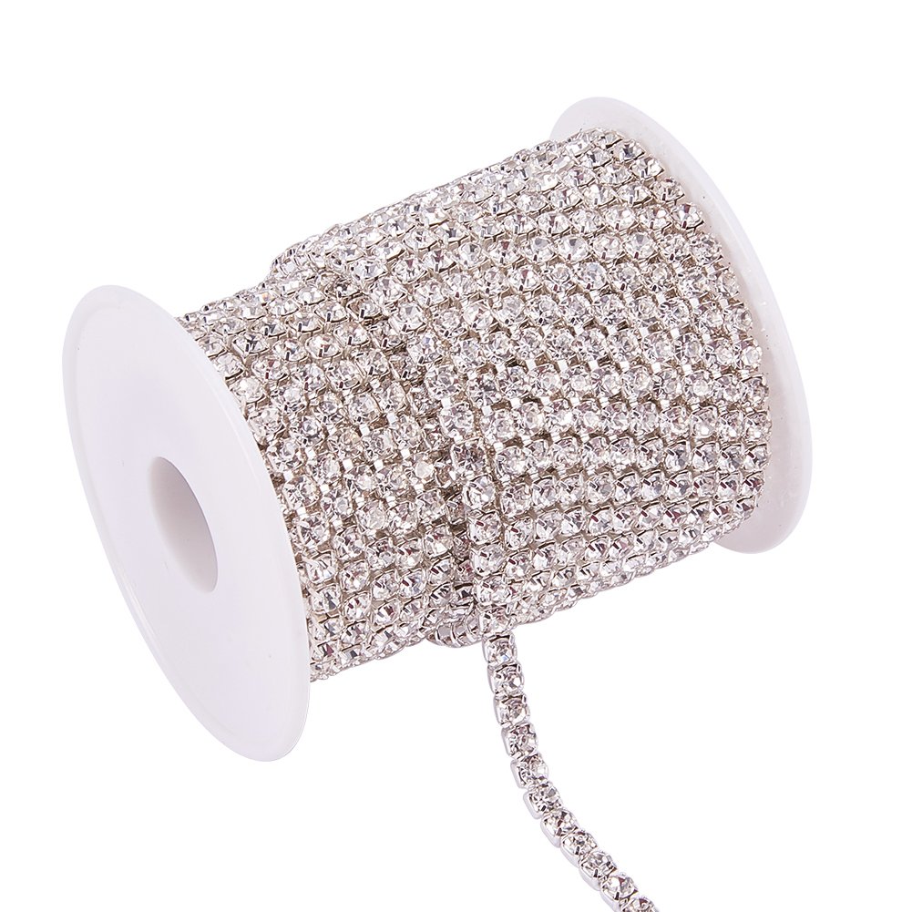 BENECREAT chaîne strass cristal 4mm 9,14m couture