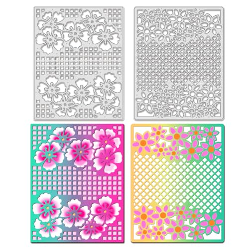 BENECREAT Printemps Fleurs matrice découpe 2 pcs acier