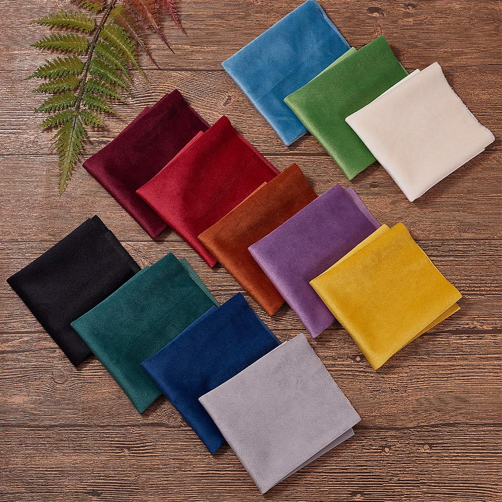 BENECREAT tissu velours double face 29x20 cm 12 feuilles
