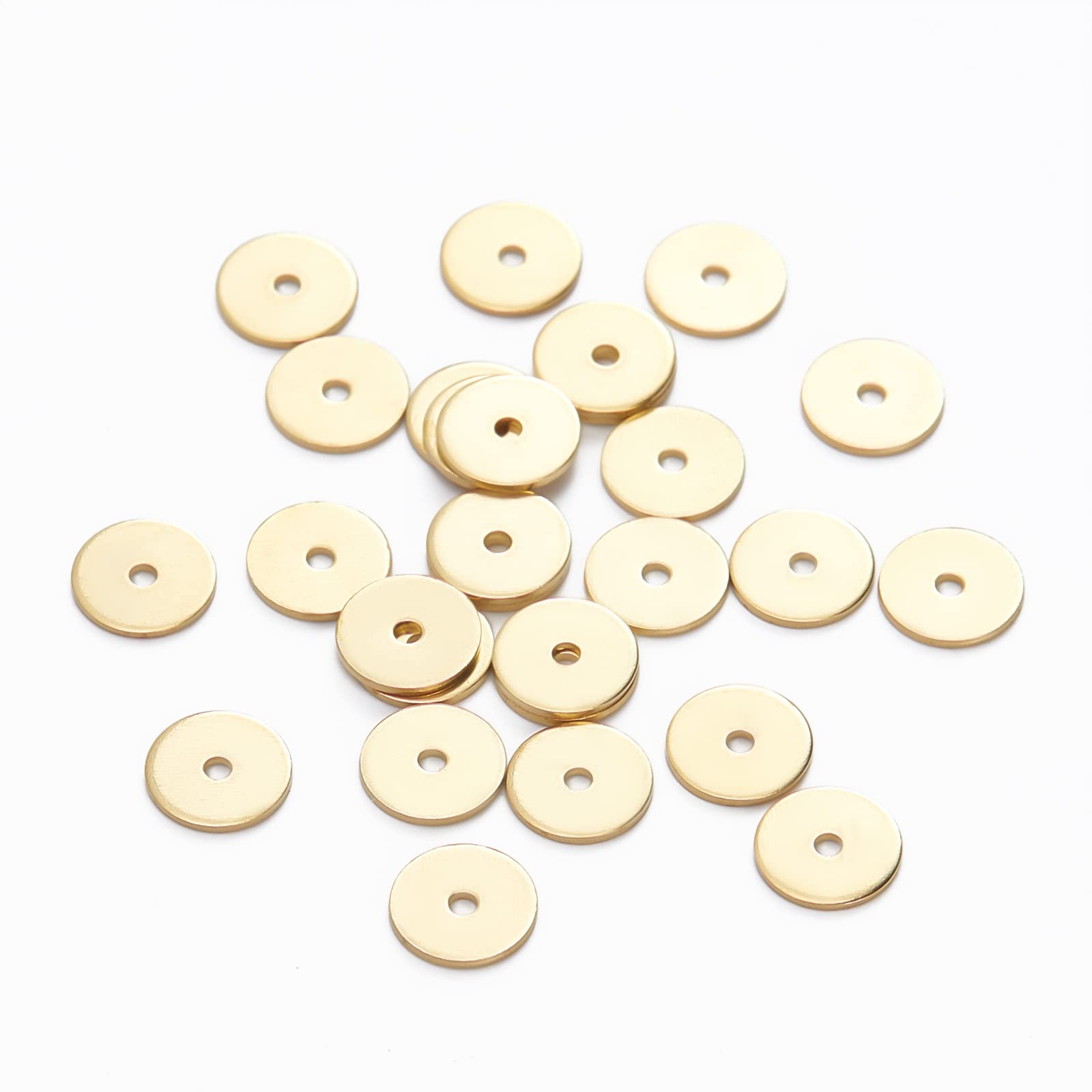 BENECREAT perles disque 6x0.5 mm dorées 500 pcs