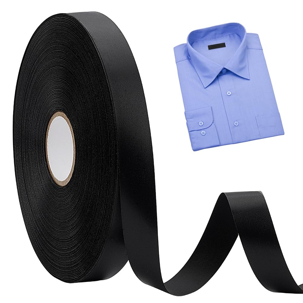 BENECREAT Ruban étiquette thermocollant noir 1,6cm 200m