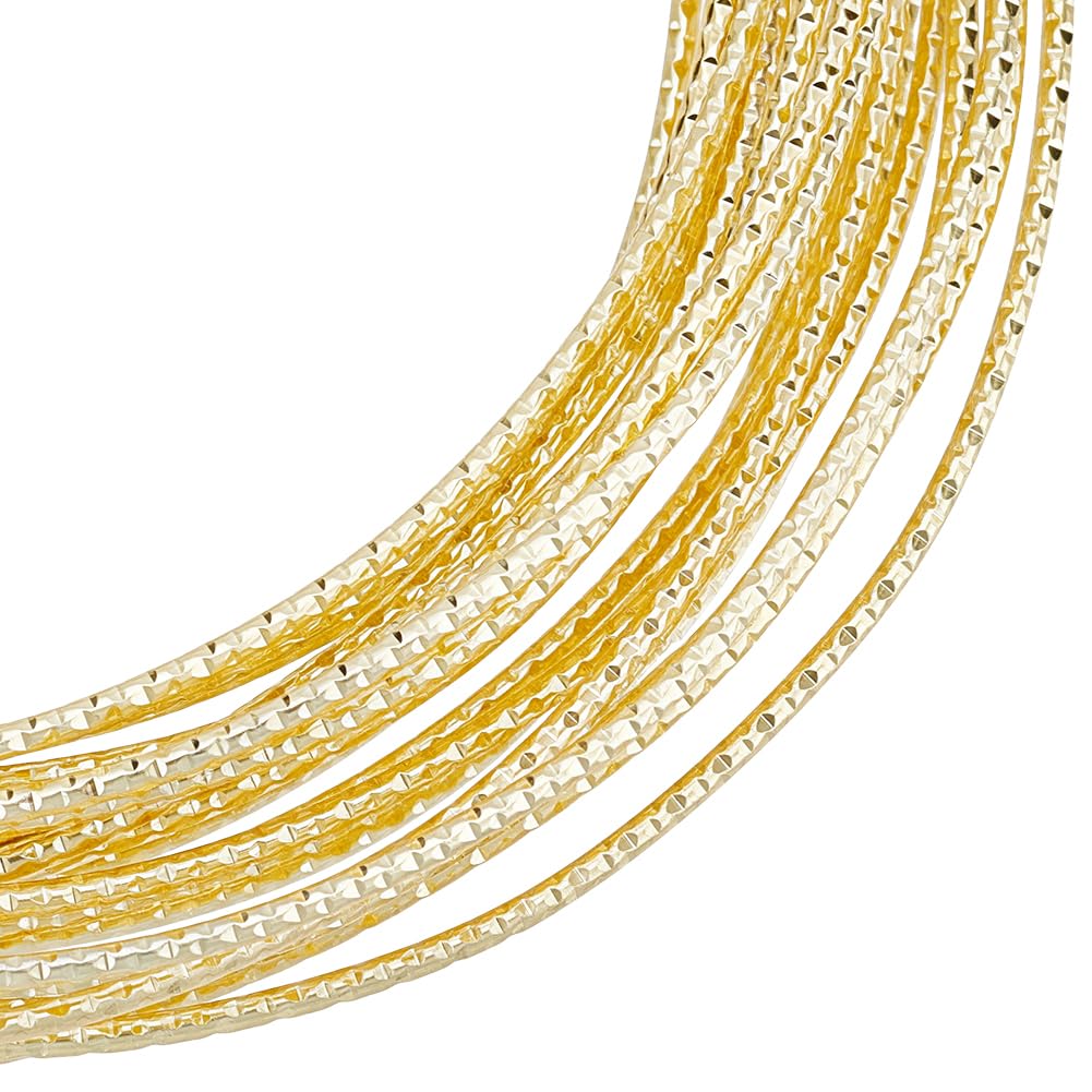 BENECREAT fil laiton texturé platine 8m 1,2mm bijoux