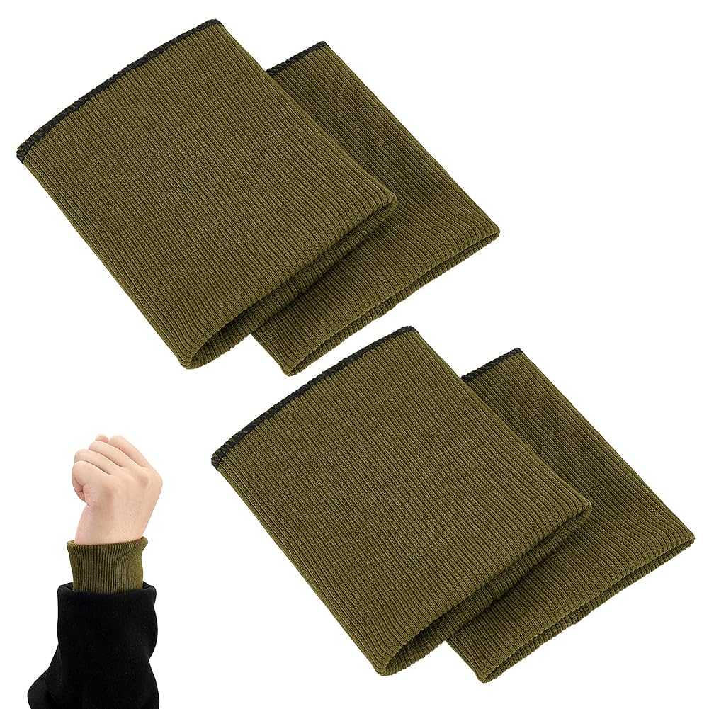 BENECREAT Manchettes Côtes Tricoté Polyester Mastic 4 pcs