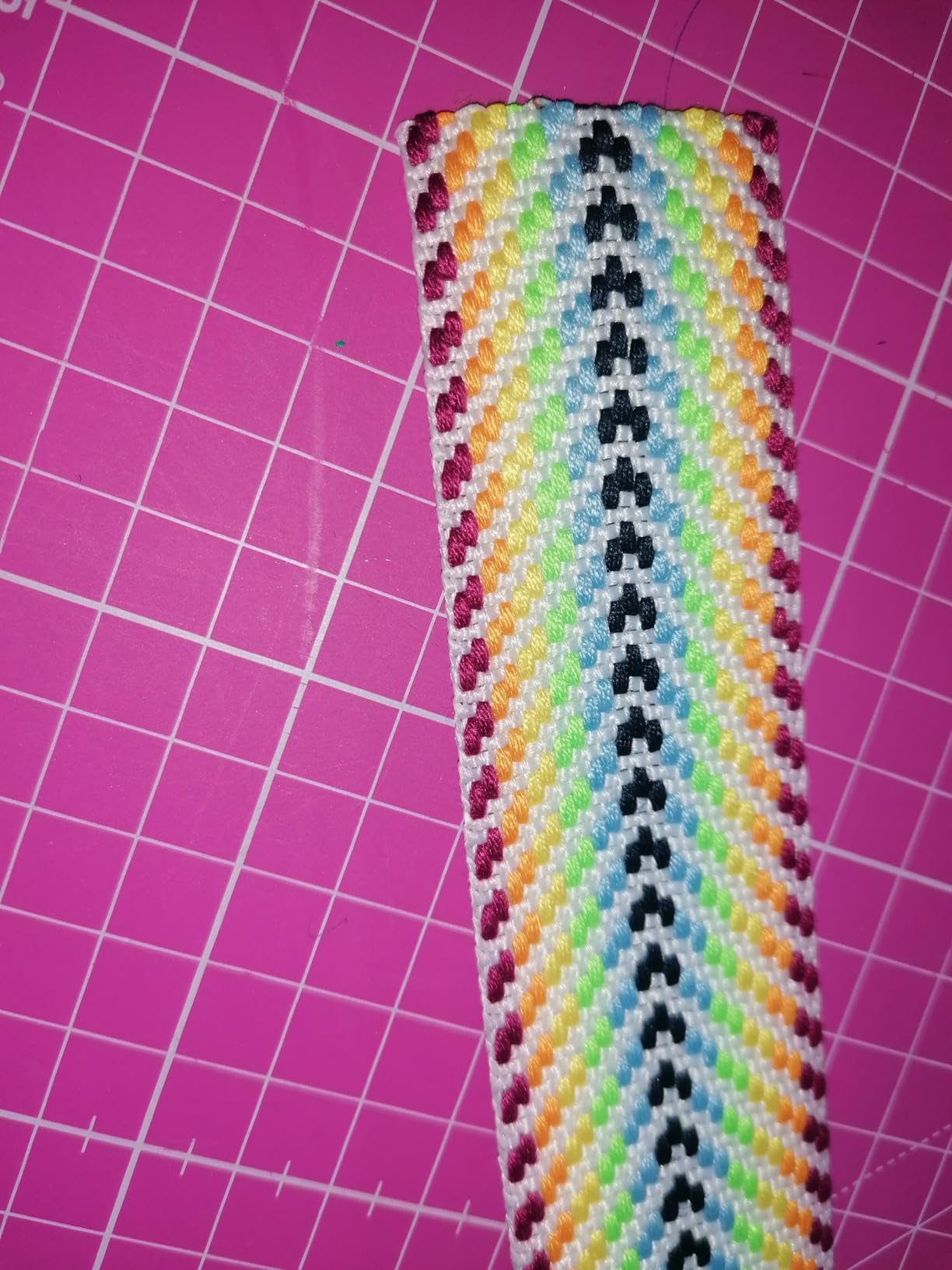 BENECREAT Sangle Coton Jacquard Flèche 38mm 4,6m Multicolore