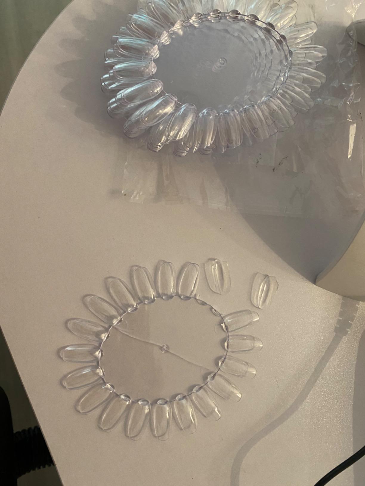 ROSENICE Nuancier Ongles Rond Transparent 20 Teintes 10 Pièces