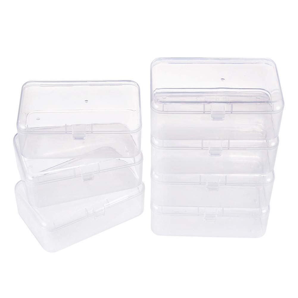 Benecreat Boîte Carrée Plastique 6,4 cm Lot 18 Transparent