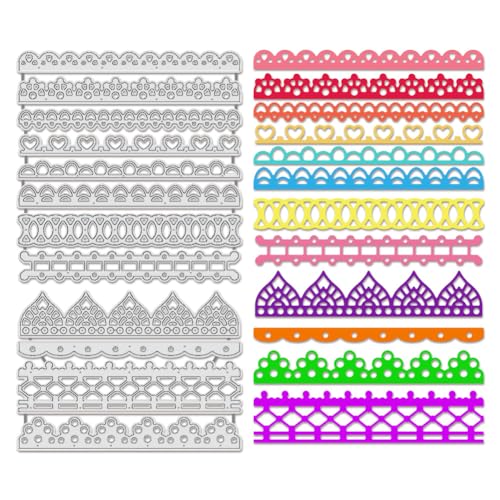 BENECREAT Dies Découpe Dentelle Bordure 2 Pcs